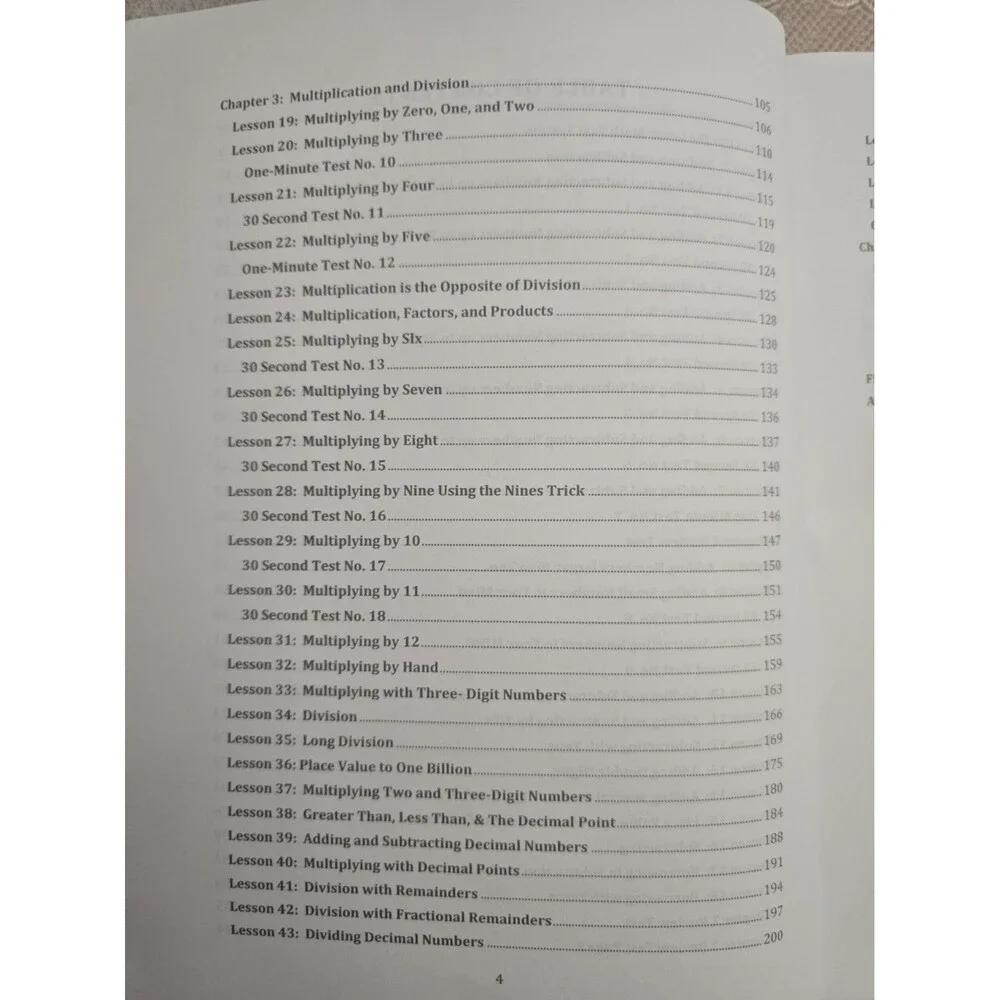 Learn Math Fast System Volume I Fourth Edition J.K. Mergens Homeschool Textbook